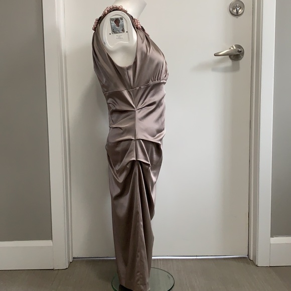 Suzi Chin for Maggy Boutique satin dress - Picture 5 of 14